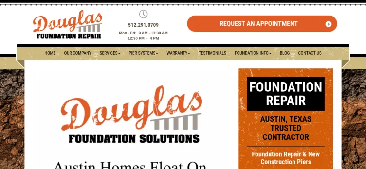 Screenshot DouglasFoundationRepair.com