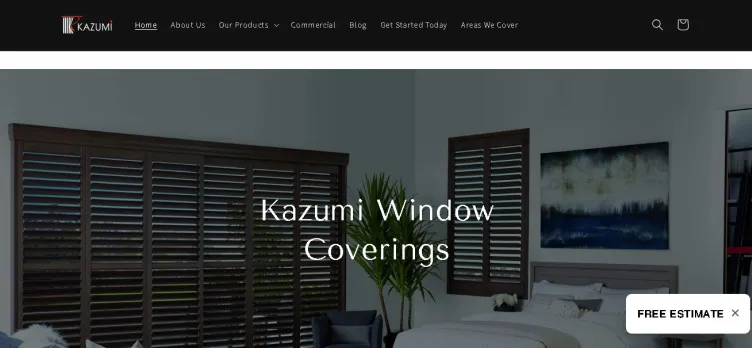 Screenshot Kazumi Window Coverings