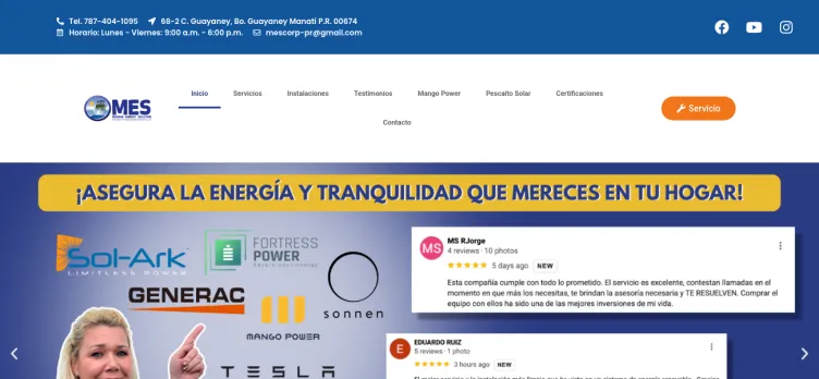 Screenshot Mescorp-Pr.com