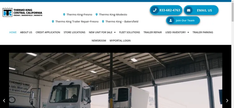 Screenshot ThermoKingCA.com