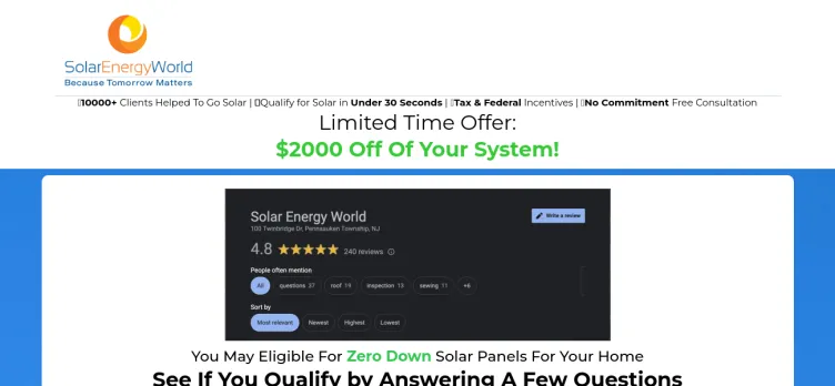 Screenshot SolarEducationUSA.com