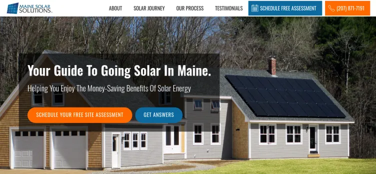 Screenshot Maine Solar Solutions