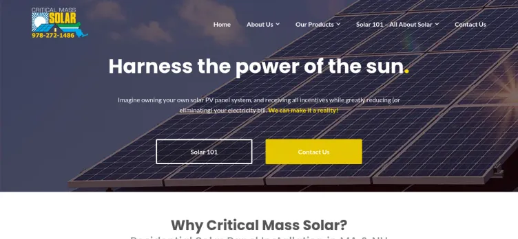 Screenshot Critical Mass Solar