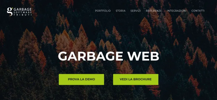 Screenshot Garbage Web
