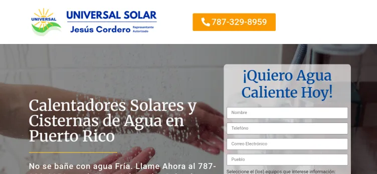 Screenshot UniversalSolarPro.com