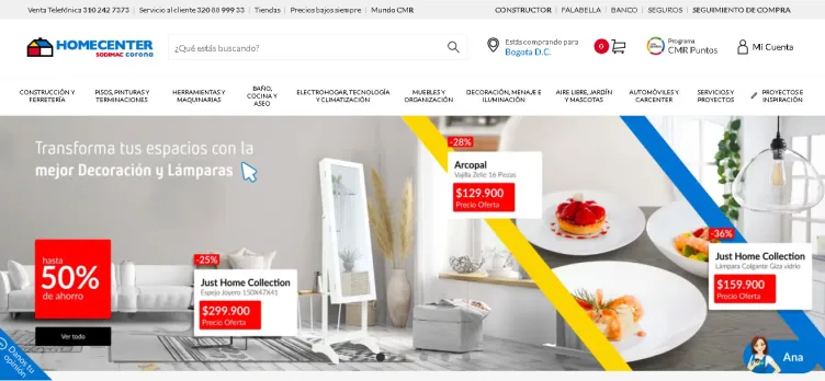 Screenshot Homecenter