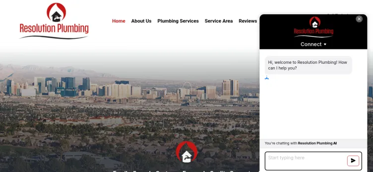 Screenshot ResolutionPlumbingLV.com