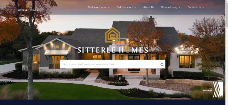 Screenshot Sitterle Homes