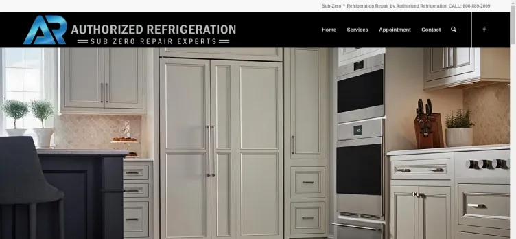 Screenshot AuthorizedRefrigerationLLC.com