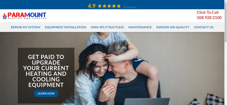 Screenshot HVACParamount.com