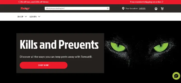 Screenshot Tomcat Brand