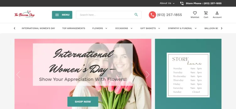 Screenshot BlossomShop.ca