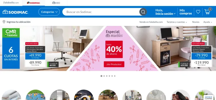 Screenshot Sodimac.falabella.com