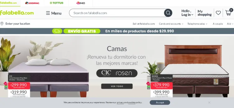 Screenshot Sodimac.falabella.com