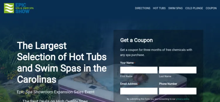 Screenshot Hot Tub Expo