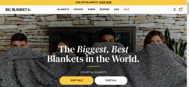 Screenshot BigBlanket.com