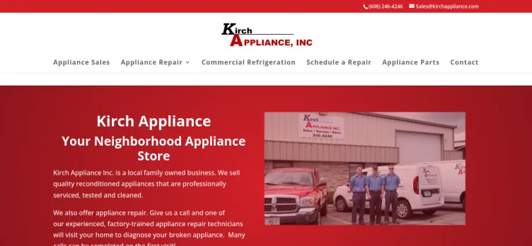 Screenshot Kirch Appliance