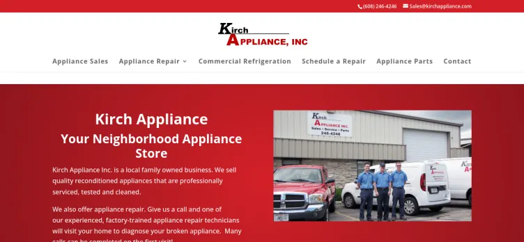 Screenshot Kirch Appliance