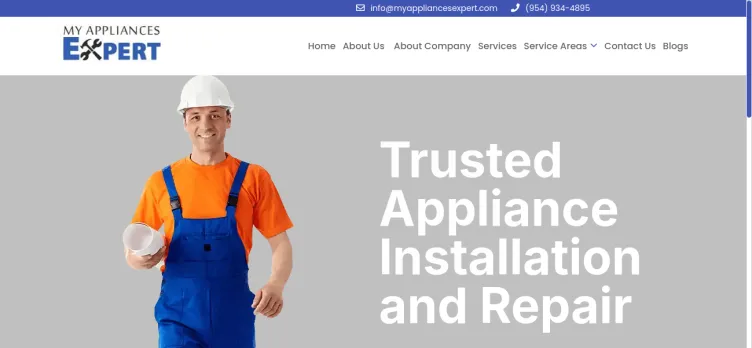 Screenshot MyAppliancesExpert.com