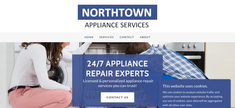 Screenshot Northtown Appliances Services