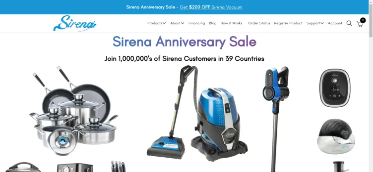 Screenshot SirenaSystem.com