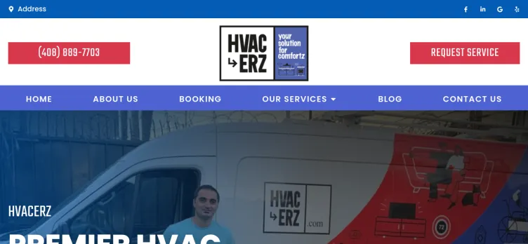 Screenshot Hvacerz.com