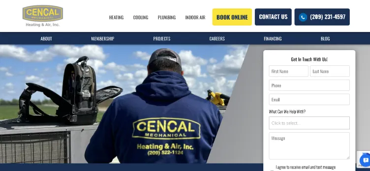 Screenshot CenCal.us