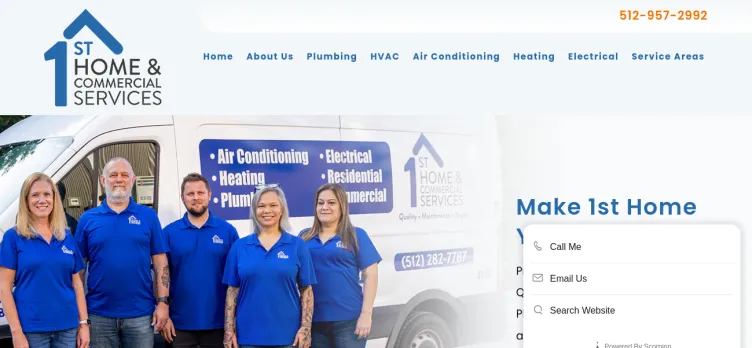 Screenshot 1st Home & Commercial Services