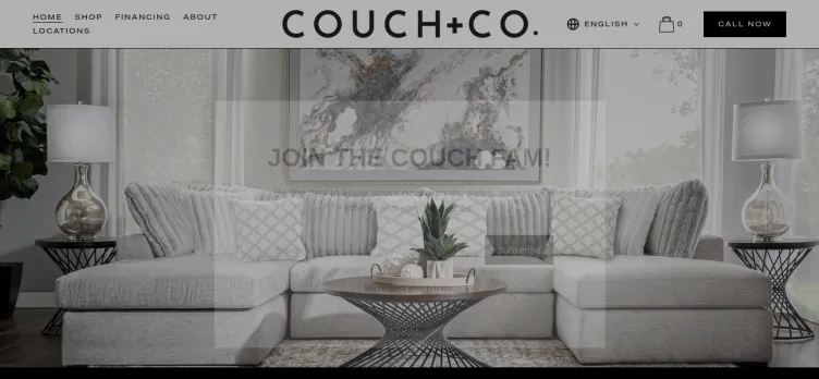 Screenshot ShopCouchAndCo.com