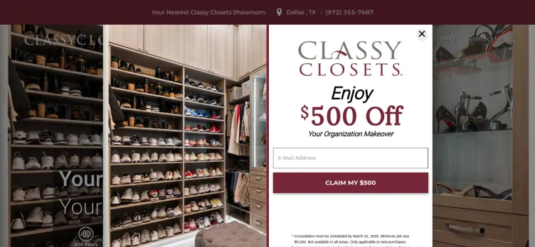 Screenshot Classy Closets