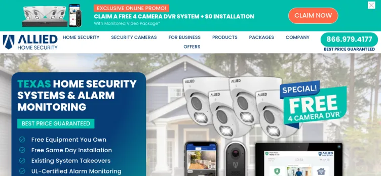Screenshot Allied Home Security