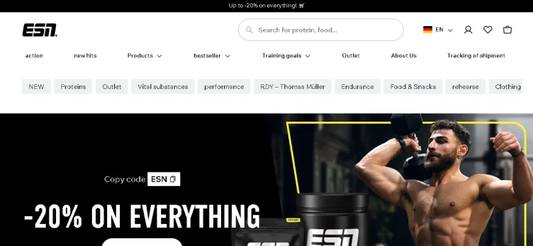Screenshot ESN.com