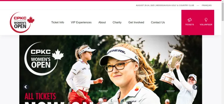 Screenshot CPKCWomensOpen.com