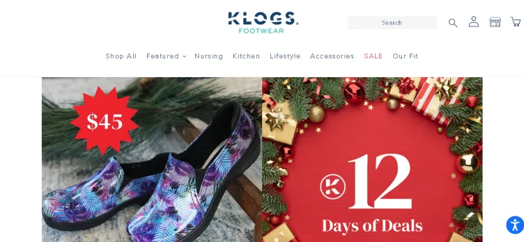 Screenshot Klogs Footwear