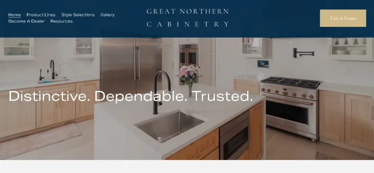 Screenshot Great Northern Cabinetry