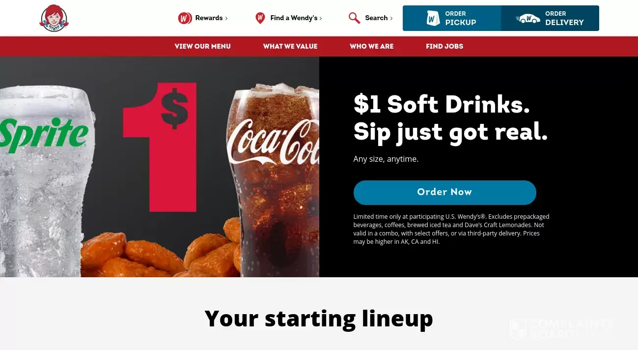 Wendy’s Customer Service Phone, Email, Address, Contacts ComplaintsBoard