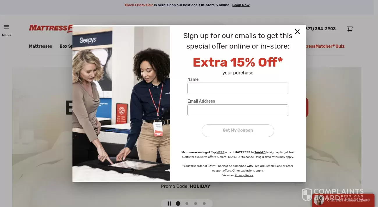 Mattress Firm Review Mattress sagging and previous warranty denial