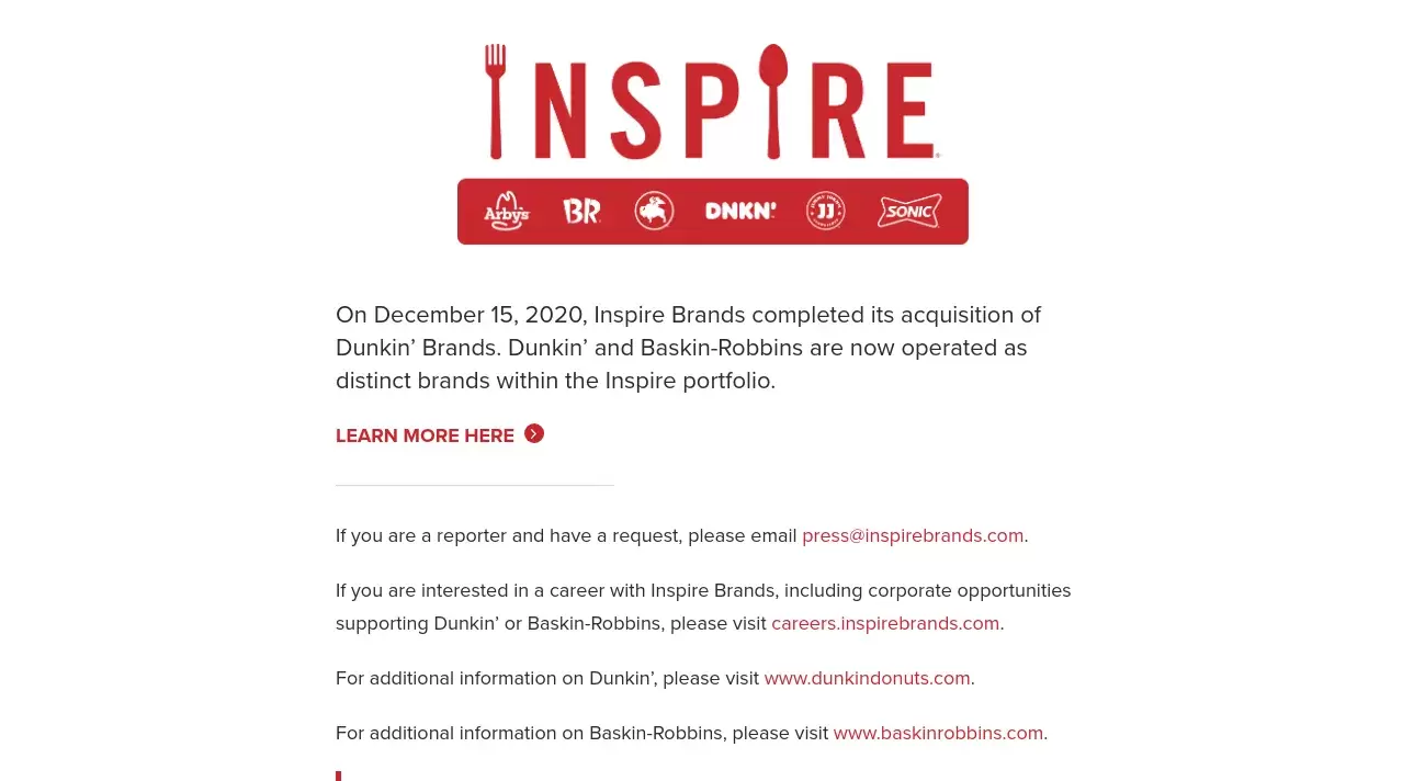 Dunkin' Donuts Customer Service Phone, Email, Address, Contacts