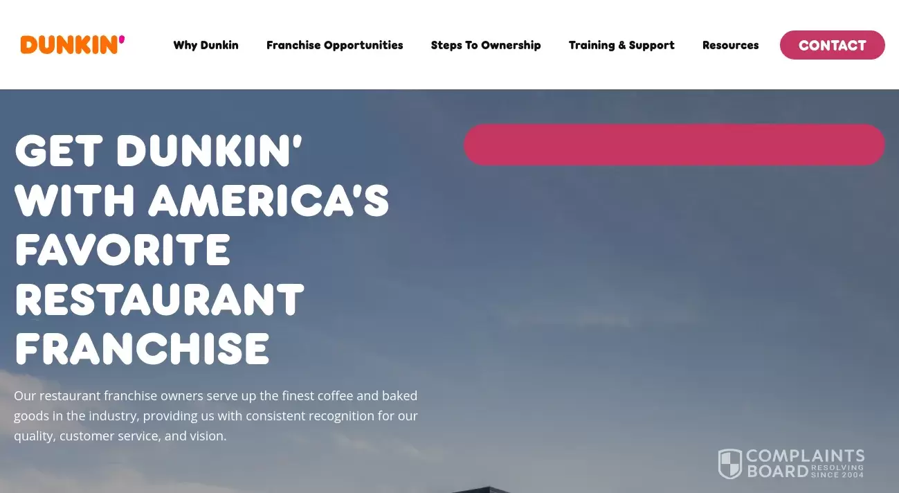 Dunkin' Donuts Customer Service Phone, Email, Address, Contacts