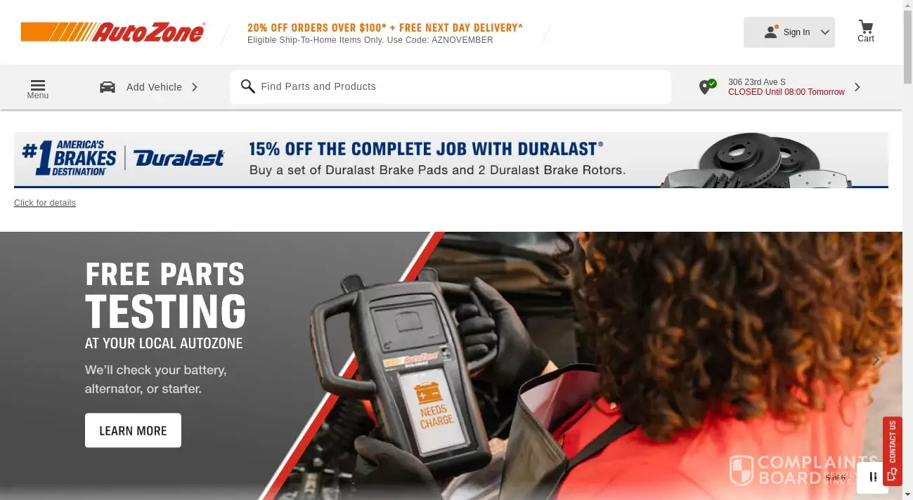 AutoZone Customer Service Phone, Email, Address, Contacts ComplaintsBoard