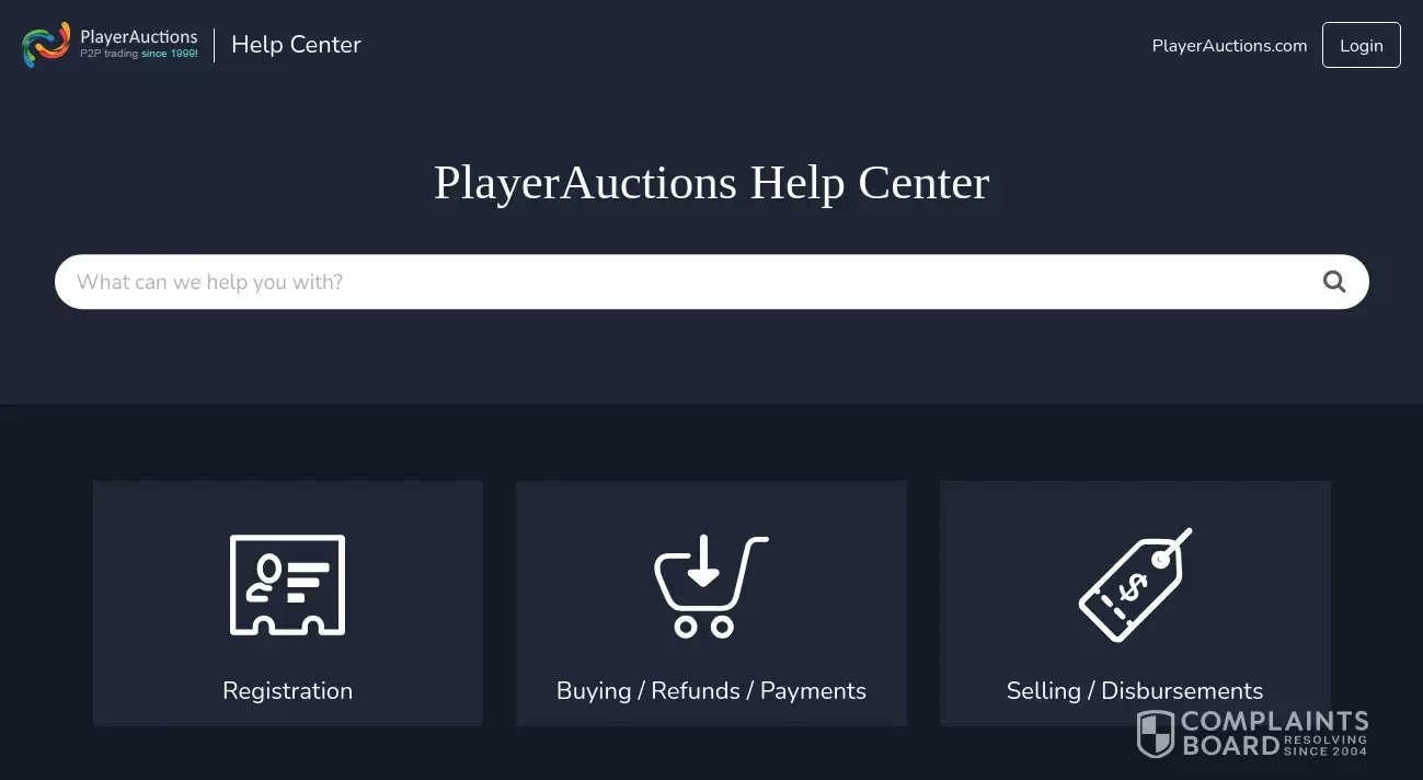PlayerAuctions Customer Service Phone, Email, Address, Contacts ComplaintsBoard