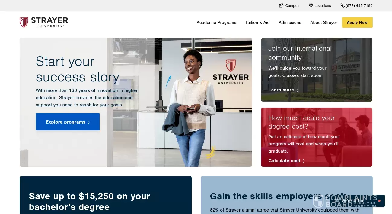 [Resolved] Strayer University Review refunds