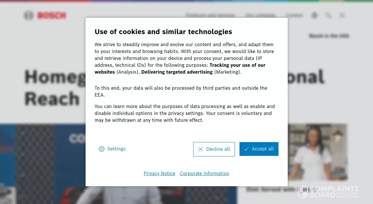 Bosch Customer Service Phone, Email, Address, Contacts ComplaintsBoard