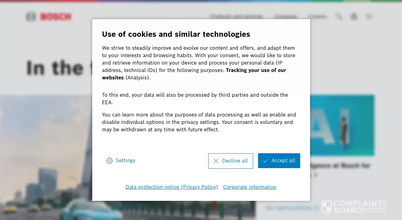 Bosch Customer Service Phone, Email, Address, Contacts ComplaintsBoard