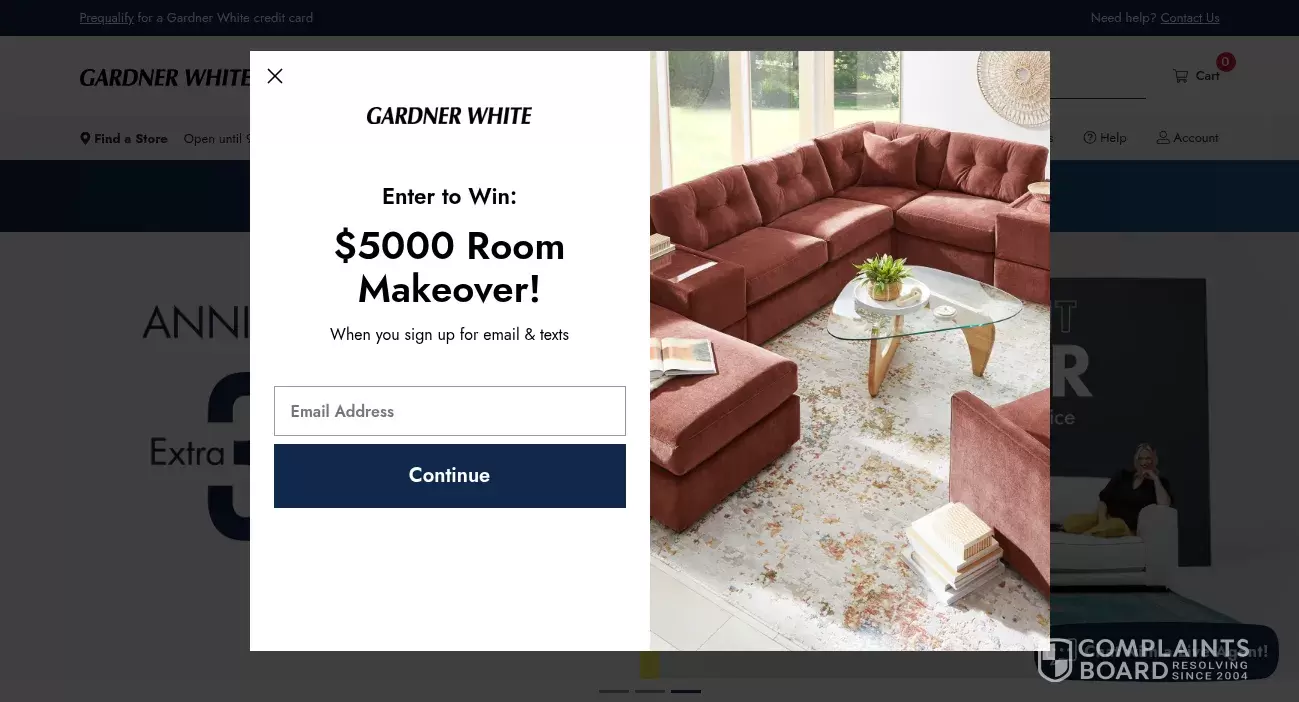 GardnerWhite Furniture Customer Service Phone, Email, Address