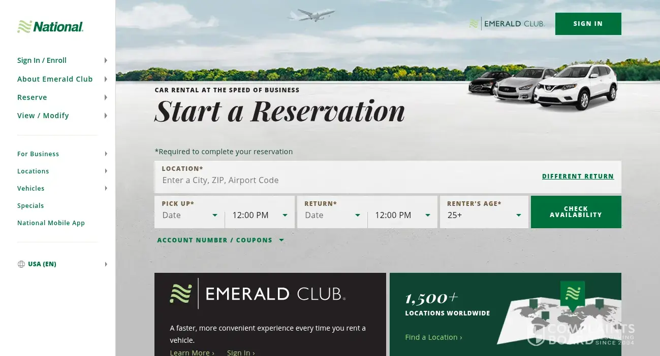 National Car Rental Customer Service Phone, Email, Address, Contacts