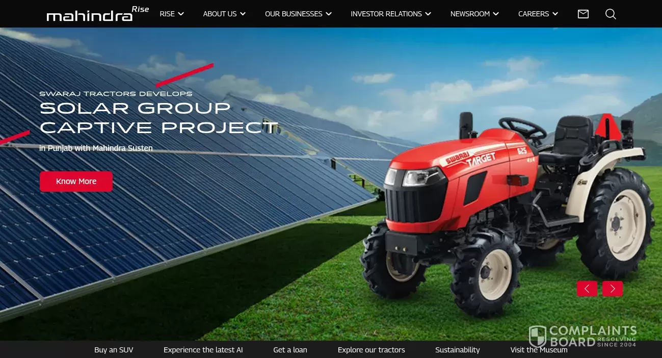 Mahindra & Mahindra Customer Service Phone, Email, Address, Contacts ComplaintsBoard