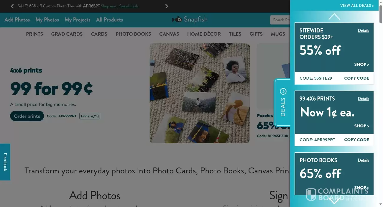 Snapfish Customer Service Phone, Email, Address, Contacts ComplaintsBoard
