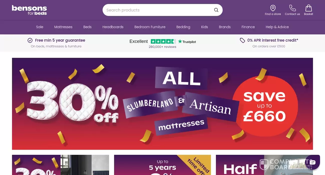 Bensons for Beds Customer Service Phone, Email, Address, Contacts