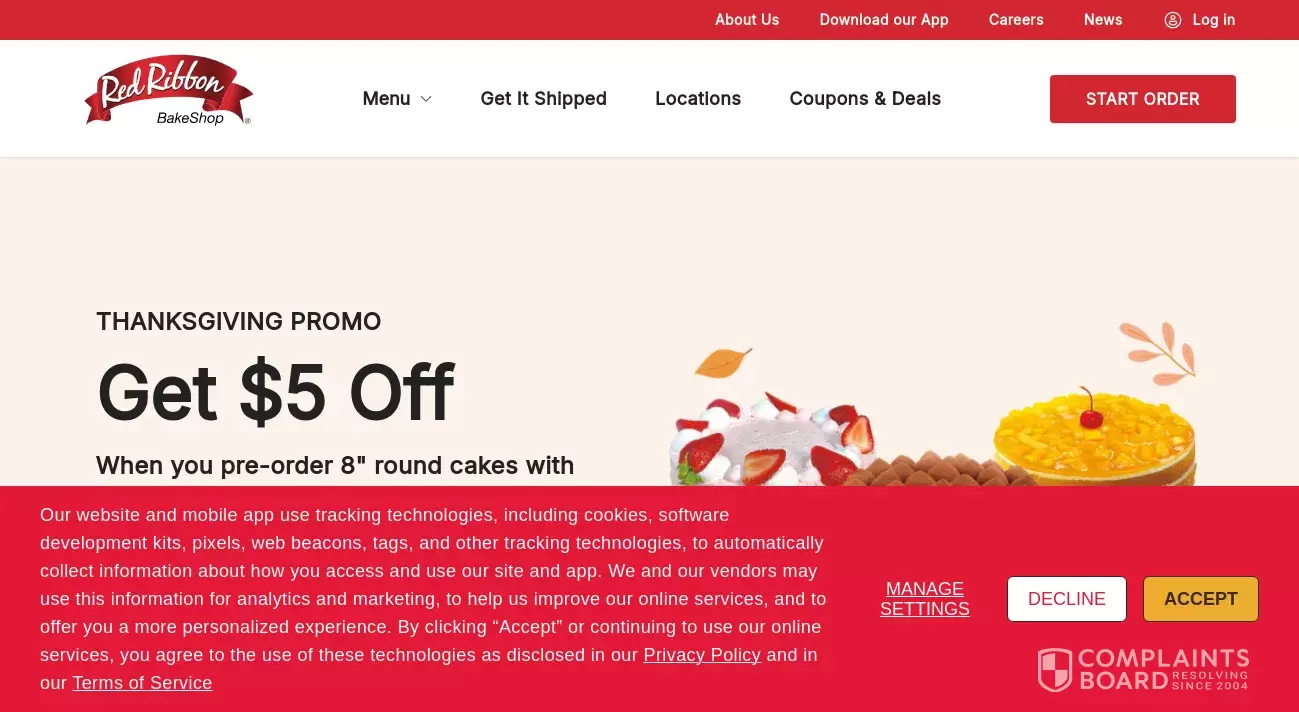 Red Ribbon Customer Service Phone, Email, Address, Contacts